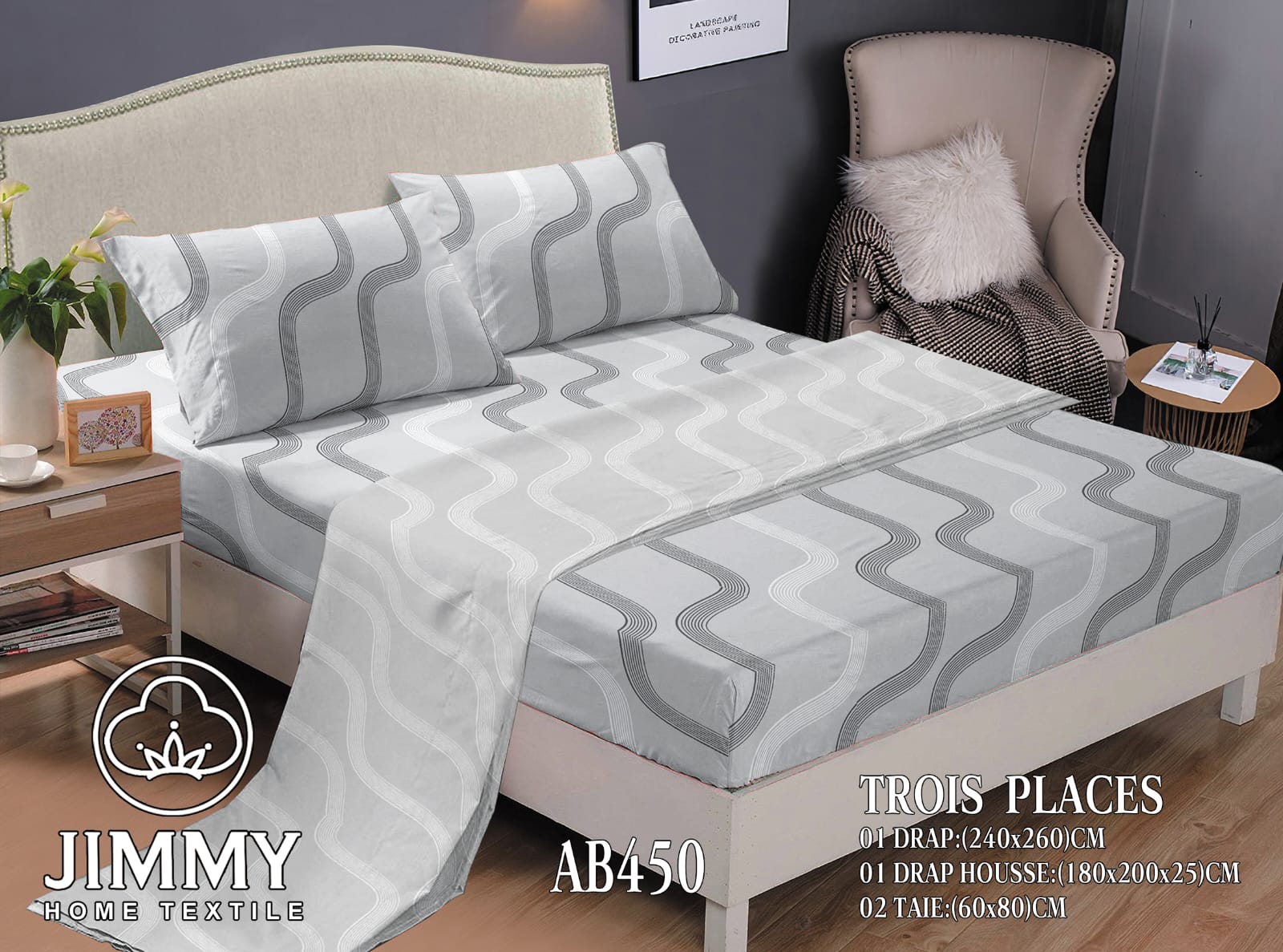 Jimmy Home Textile 6-Piece Printed Cotton Bedsheet Set – Size 6×7 | Multiple Designs