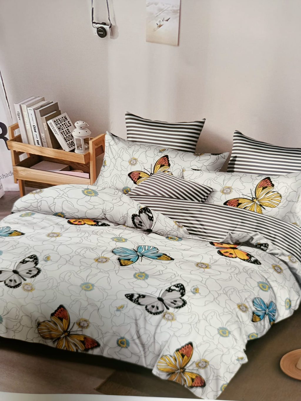 Double-Sided Printed Cotton Duvet Cover Set – 4-Piece | Size 6×7 | Multiple Designs