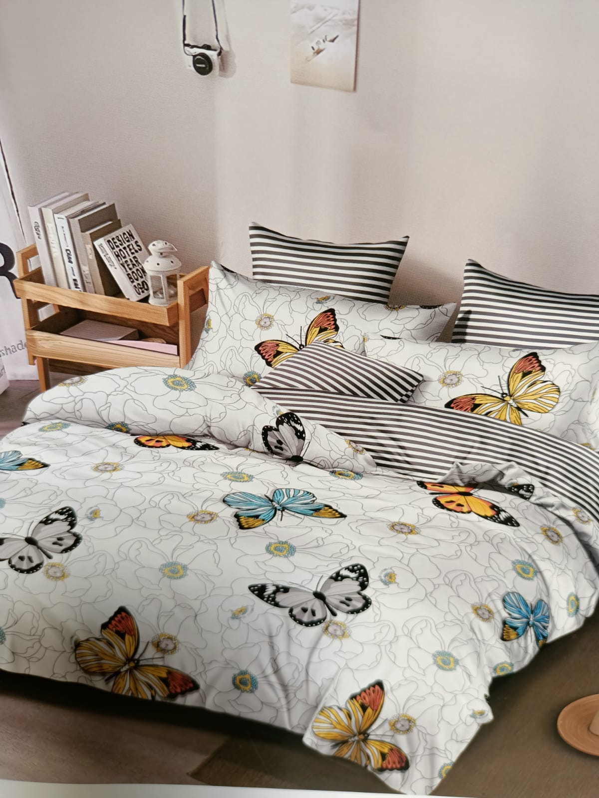 Double-Sided Printed Cotton Duvet Cover Set – 4-Piece | Size 6×7 | Multiple Designs