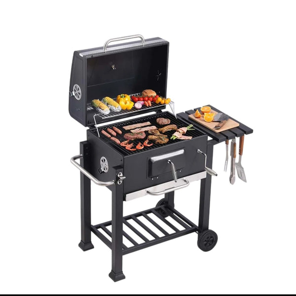 Heavy Duty Commercial BBQ Grill with Side Table