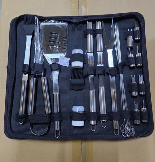 BBQ Grill Utensils Tool Set – Reinforced Accessories with Storage Case