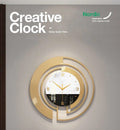 Nordic Creative Decorative Wall Clock – 45×45cm | Gold Marble Design