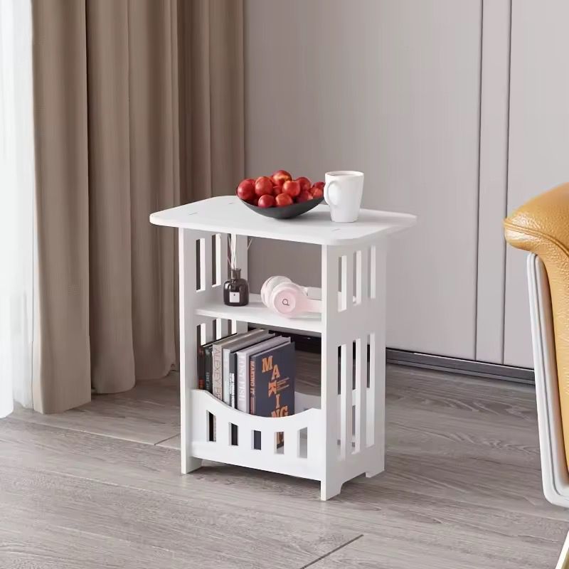 Modern Nordic Style Wooden Storage Table – Bedside & Living Room Organizer