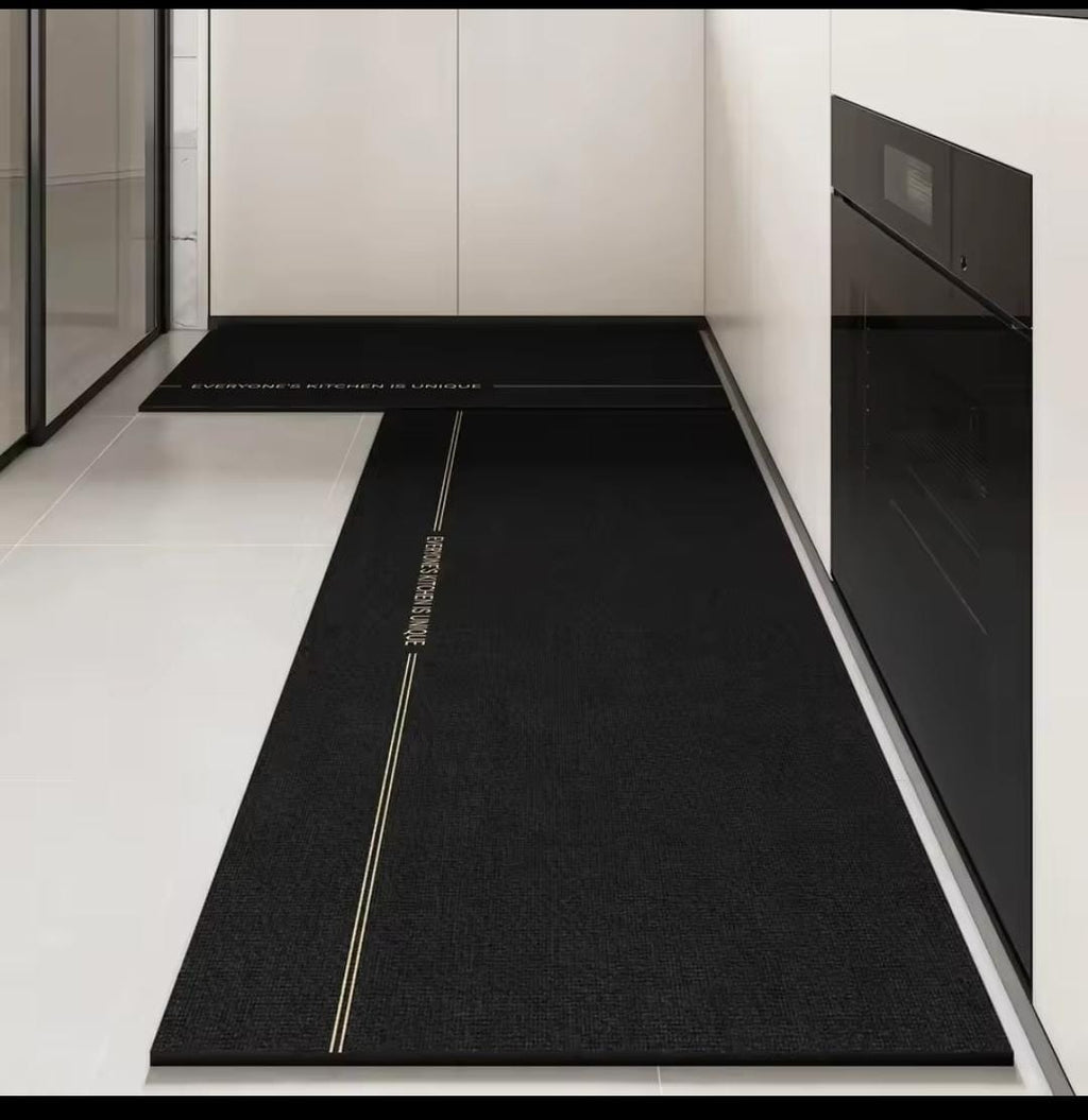 Anti-Slip Rubber Bottom Kitchen Mat Set – 2 Pcs (40×60cm + 40×120cm)