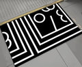Geometric Pattern Anti-Slip Door & Bath Mat – 50×80cm (Large)