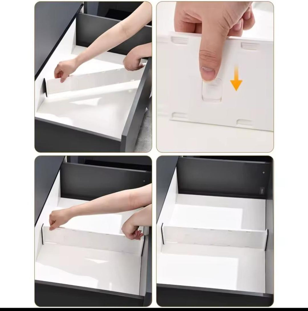 Telescopic Drawer Dividers – Adjustable ABS Plastic Separator