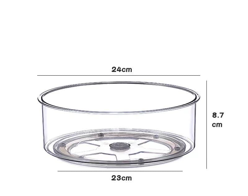 Diamond Acrylic 360° Rotating Lazy Susan – 2 Tier