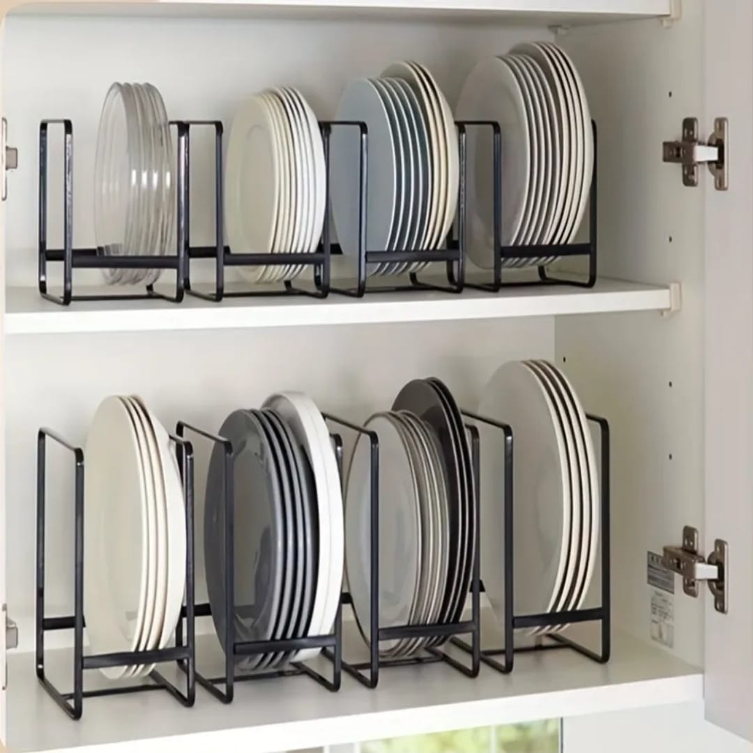 Heavy-Duty Metal Dish Rack – Vertical Plate Organiser