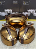 Forever Gold Insulated Casserole Hotpot Set – 3 Sizes (2L, 2.5L & 3.5L)