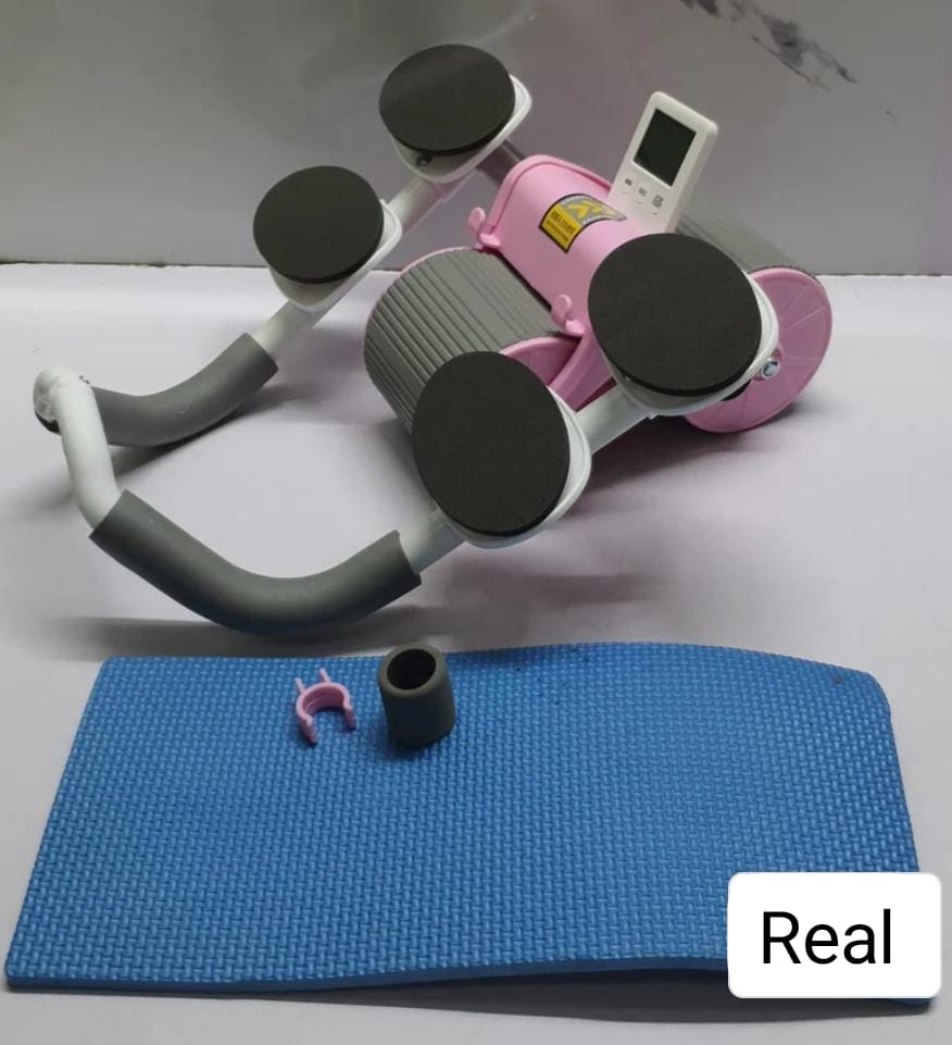 4 Elbow Pad Automatic Rebound Healthy Abdominal Wheel – Ab Roller with Timer
