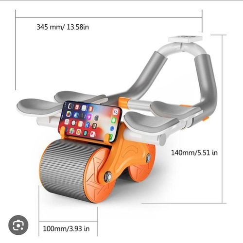 4 Elbow Pad Automatic Rebound Healthy Abdominal Wheel – Ab Roller with Timer