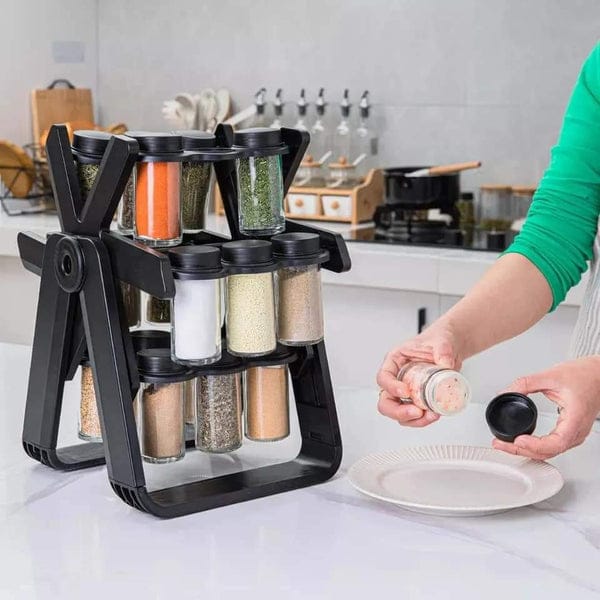 Windmill 18-Jar Rotating Spice Rack Organizer (18pc)