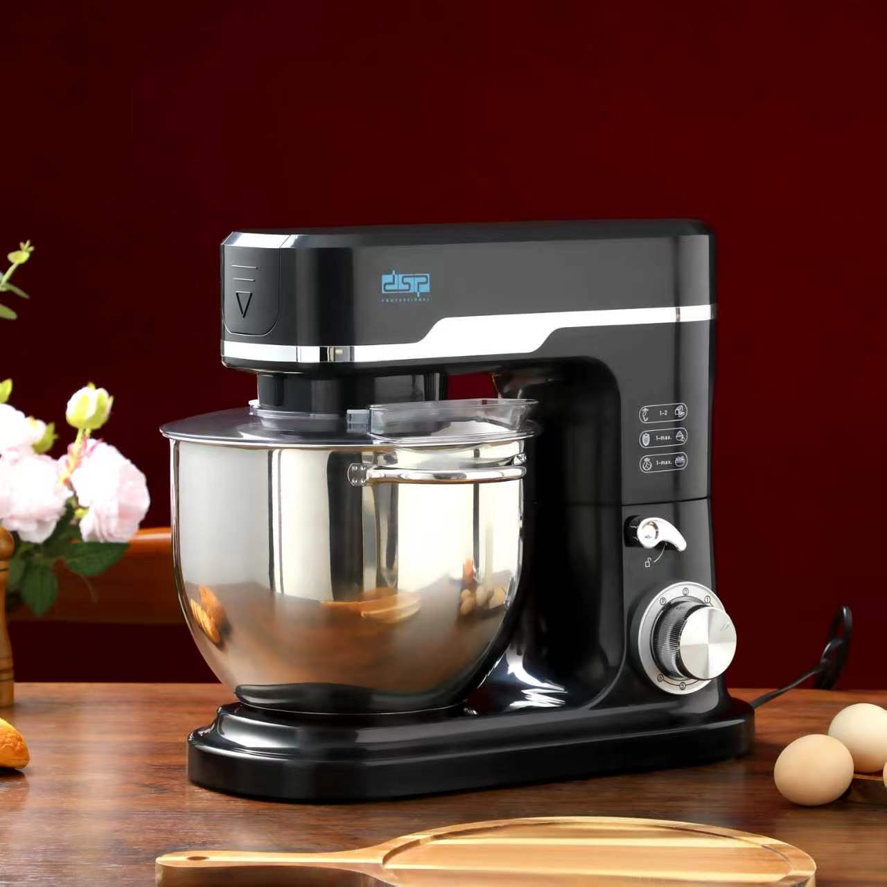 DSP Professional 3-in-1 Stand Mixer 1500W | 7L SS Bowl | 6 Speed + Pulse