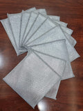10pc Silver Rag Double Sided Cleaning Pads – Pack of 10