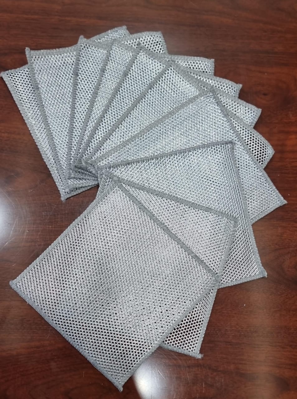10pc Silver Rag Double Sided Cleaning Pads – Pack of 10
