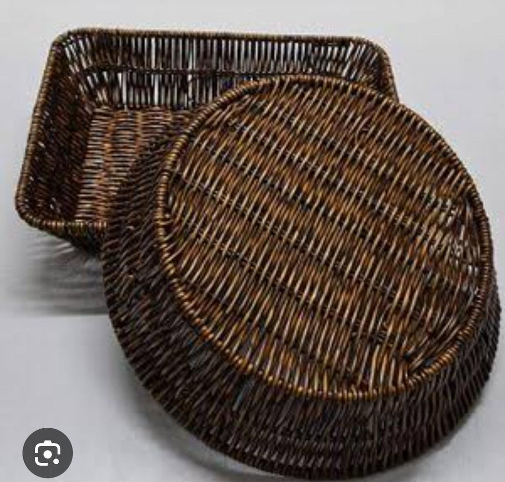 Multi-Purpose Waterproof Reed Woven Baskets – Round & Square