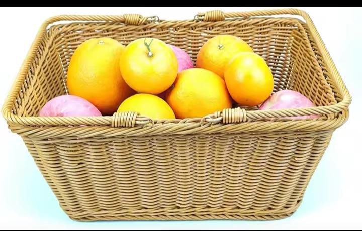 Wicker Picnic & Shopping Basket with Handle