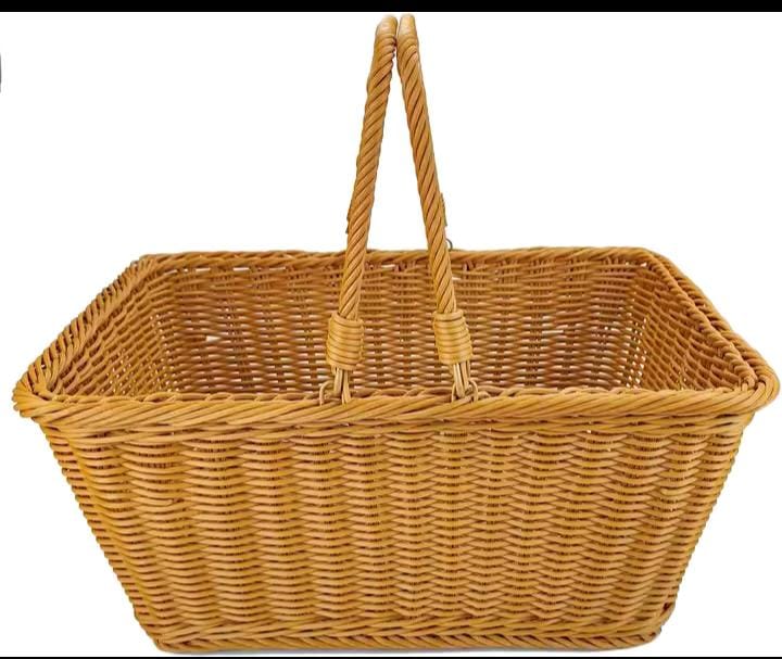 Wicker Picnic & Shopping Basket with Handle