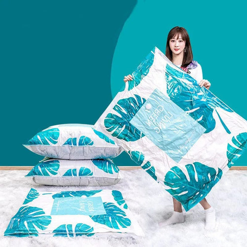 10pcs Vacuum Compression Storage Bags with Electric Pump