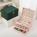 Multi-Layer Jewellery Storage Box – Large Capacity Necklace & Earrings Organiser Case