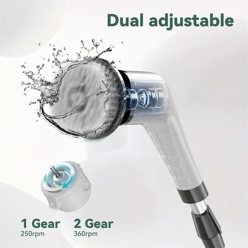 9-in-1 Cordless Electric Cleaning Brush with Extendable Handle – 25W