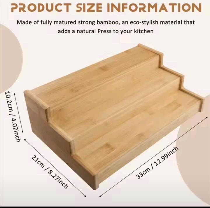 3-Tier Bamboo Spice & Storage Rack