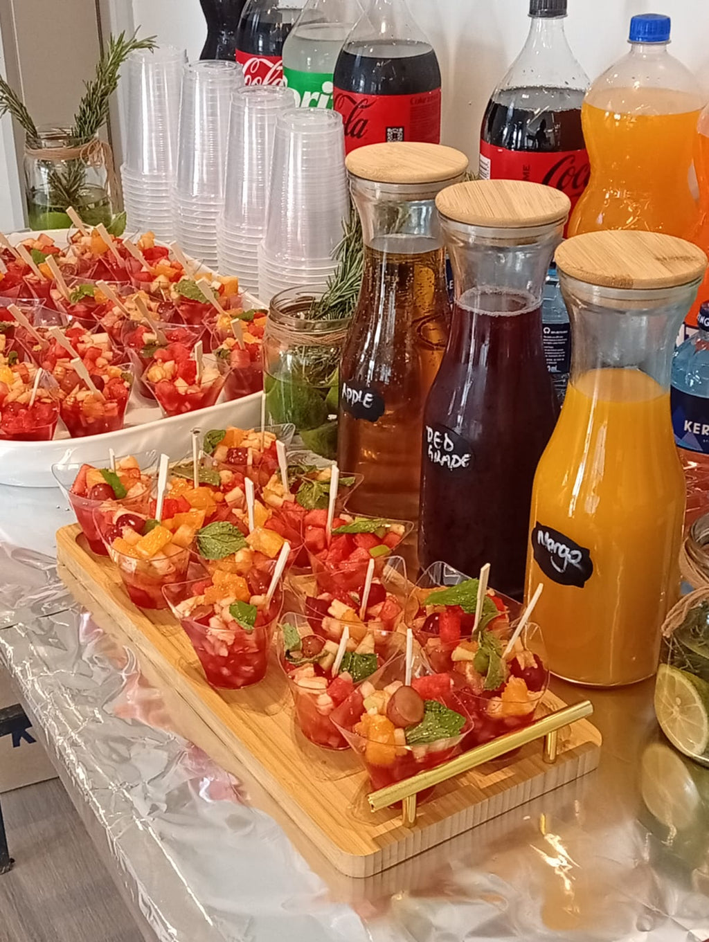 1L Glass Juice Carafe with Bamboo Lid