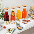 1L Glass Juice Carafe with Bamboo Lid
