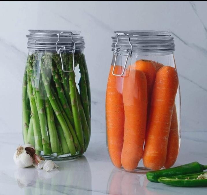 Airtight Glass Clip Top Storage Jar