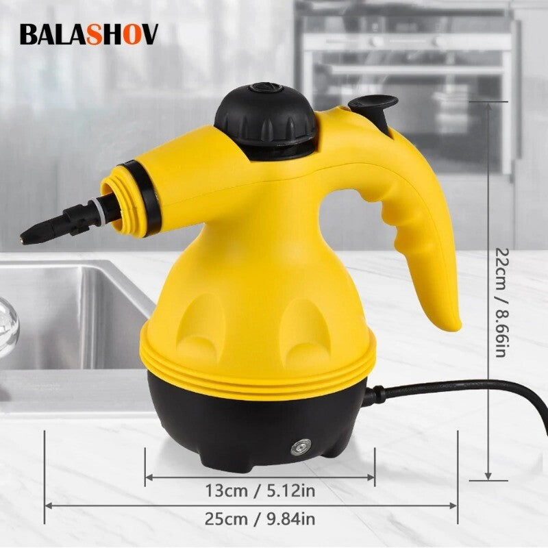 9-in-1 All Purpose Electric Handheld Steam Cleaner – Yellow