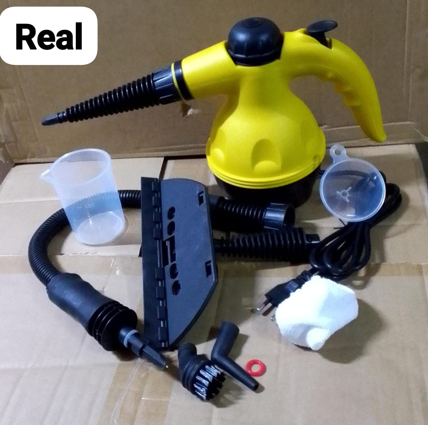 9-in-1 All Purpose Electric Handheld Steam Cleaner – Yellow