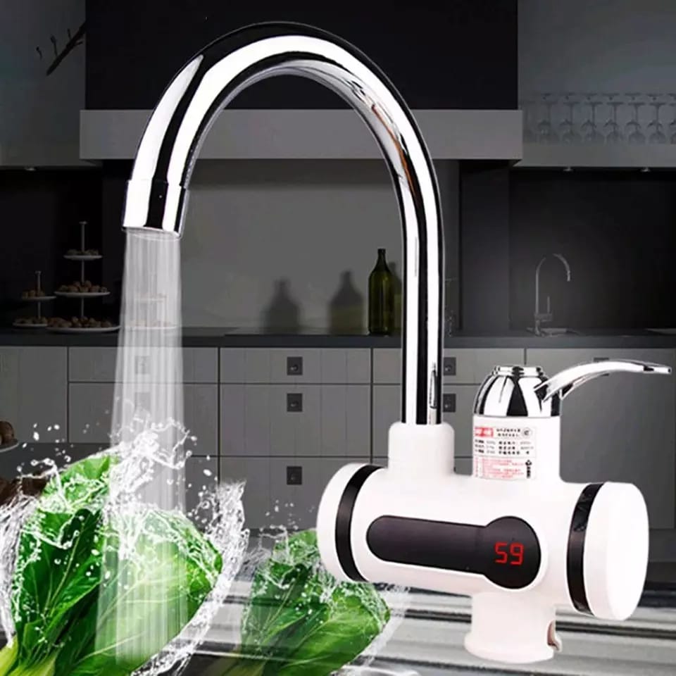 3000W Electric Instant Hot Water Faucet with LED Temperature Display