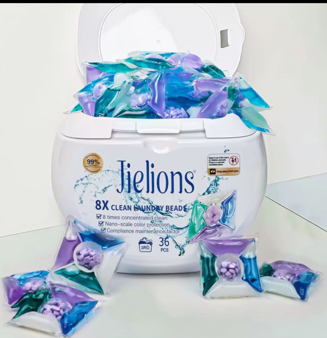 Clean Laundry Detergent Pods – 36 Pcs