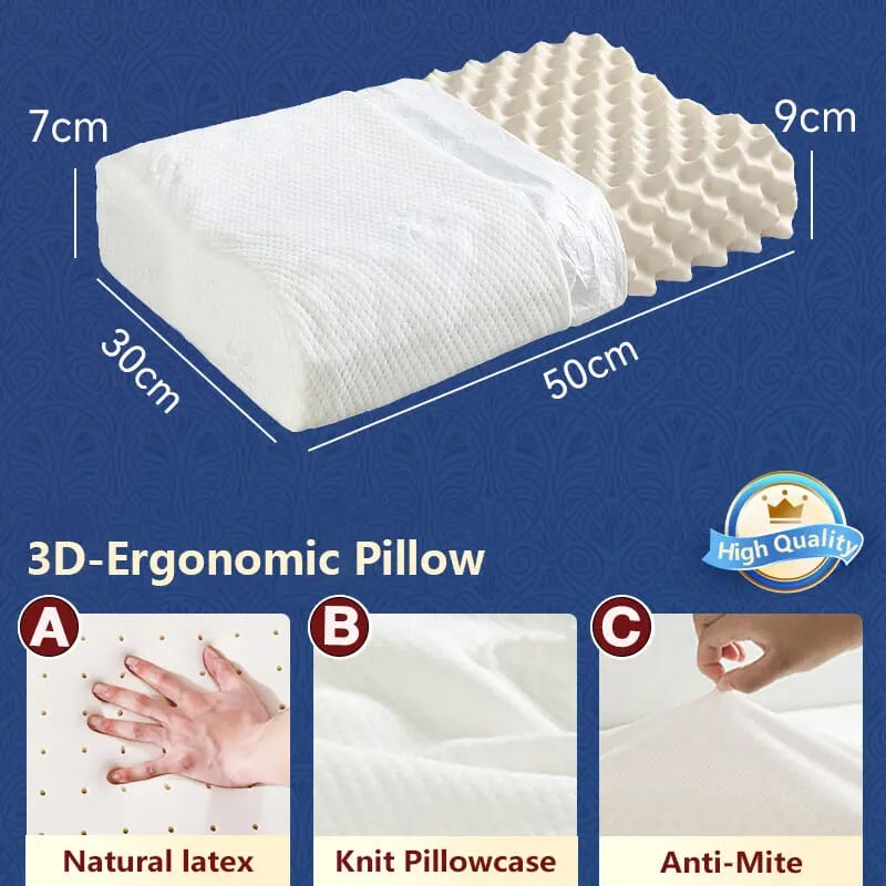 Memory Natural Latex Pillow – White