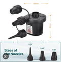 AC Electric Air Pump 55W | Inflator & Deflator | 3 Nozzles | For Inflatables, Mattresses & Pools