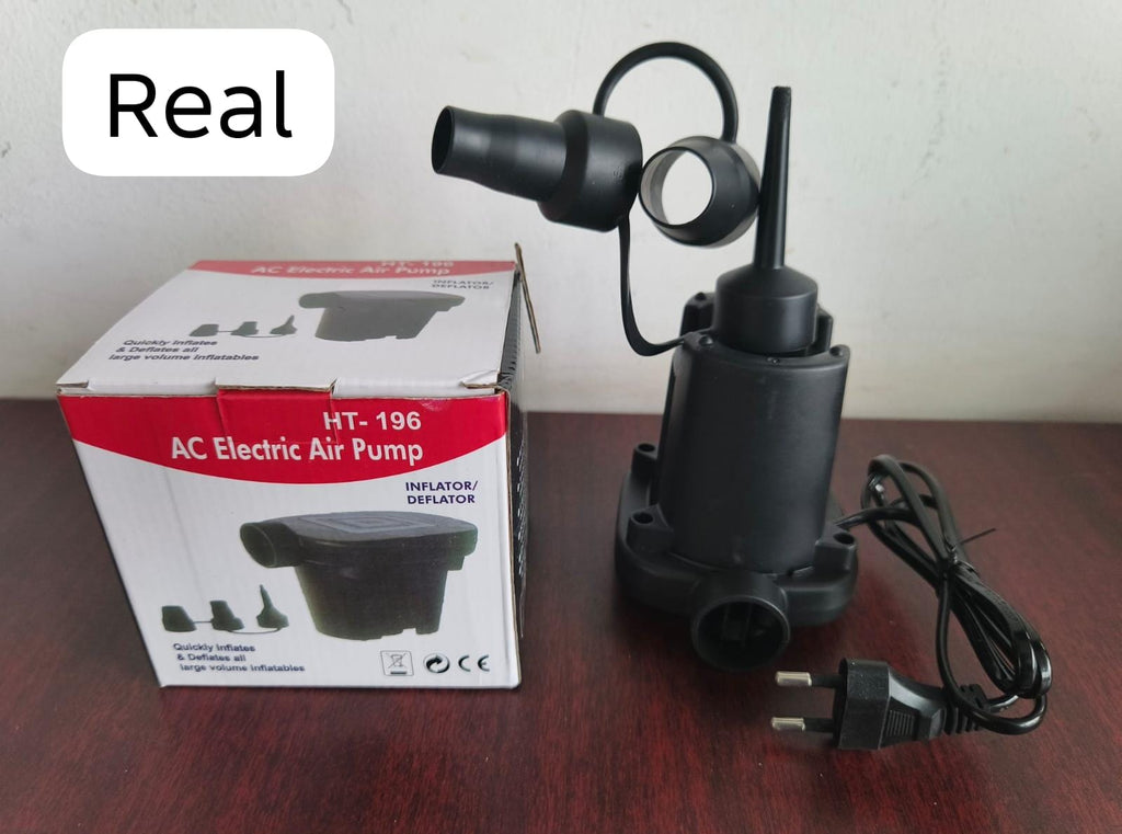 AC Electric Air Pump 55W | Inflator & Deflator | 3 Nozzles | For Inflatables, Mattresses & Pools