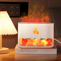 10W Salt Stone Fireplace Aroma Diffuser & Humidifier | 250ml | 7-Colour Flame | Ultra-Quiet | Night Light