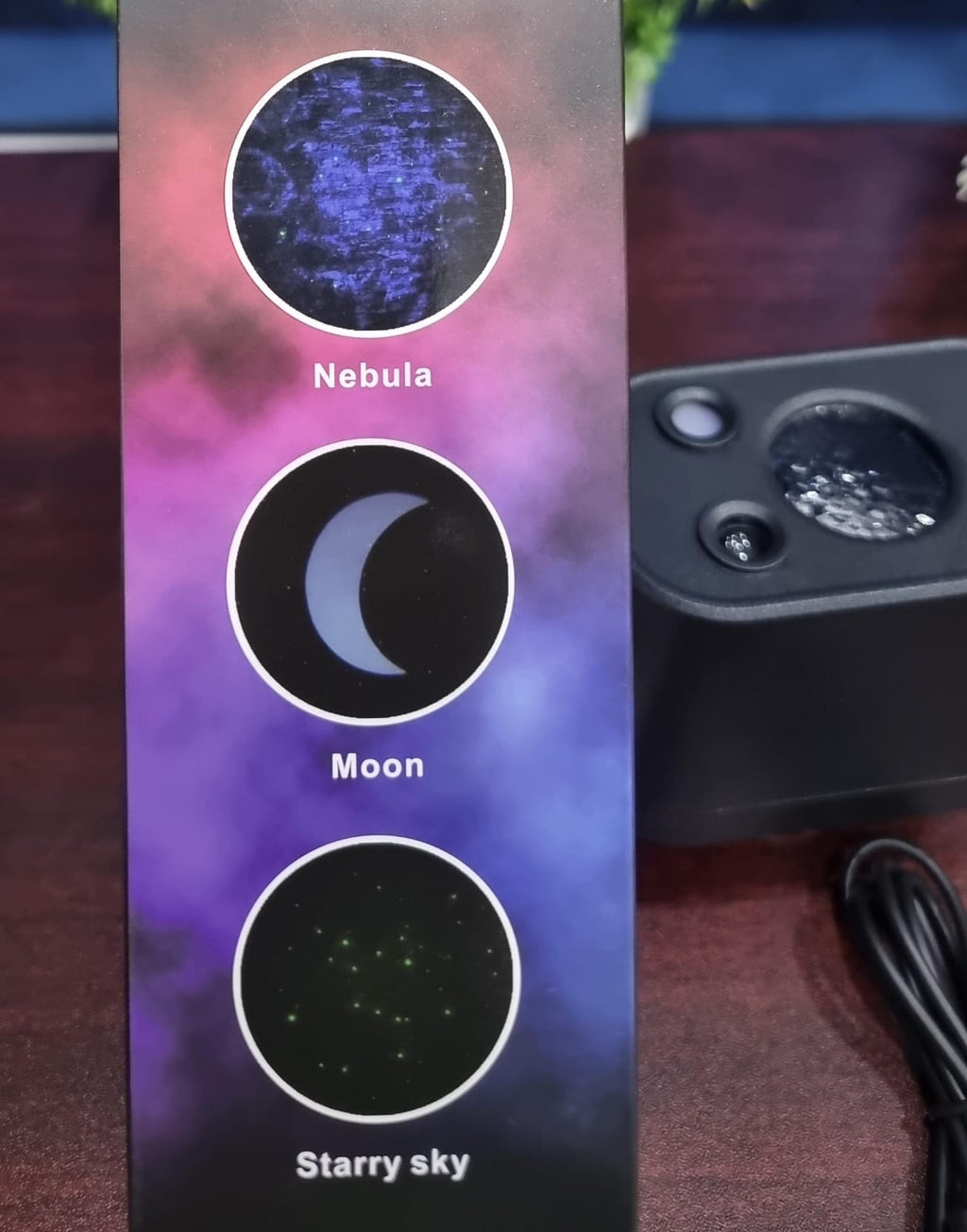 C211 Nebula Sky Light Projector | Galaxy Star & Moon | Dual-Use Car & Home | Black & White