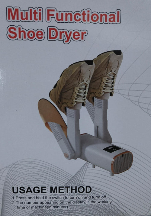 Multifunctional 2-Pair Electric Shoe Dryer 180W | UV Sterilisation | Foldable | Shoes, Gloves & Socks