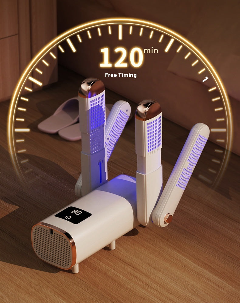Multifunctional 2-Pair Electric Shoe Dryer 180W | UV Sterilisation | Foldable | Shoes, Gloves & Socks
