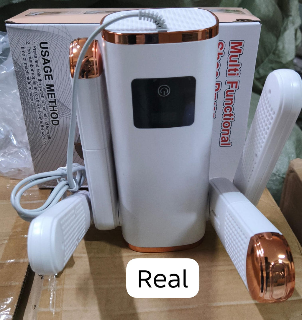 Multifunctional 2-Pair Electric Shoe Dryer 180W | UV Sterilisation | Foldable | Shoes, Gloves & Socks