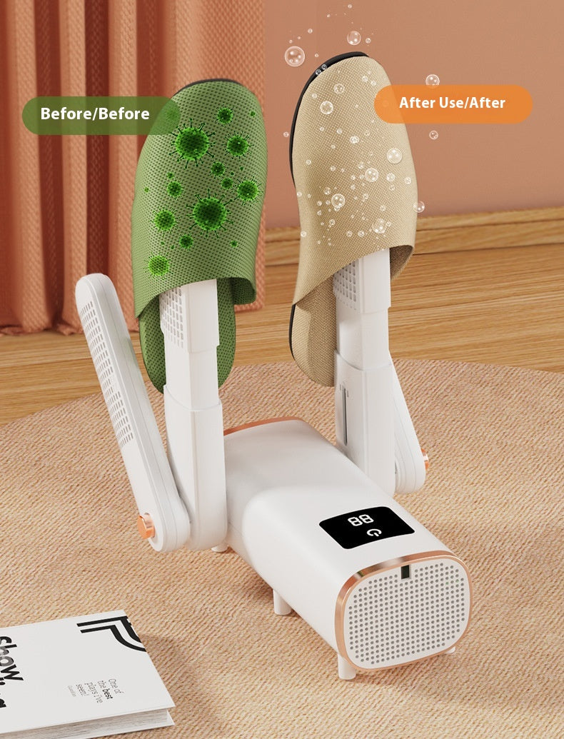Multifunctional 2-Pair Electric Shoe Dryer 180W | UV Sterilisation | Foldable | Shoes, Gloves & Socks