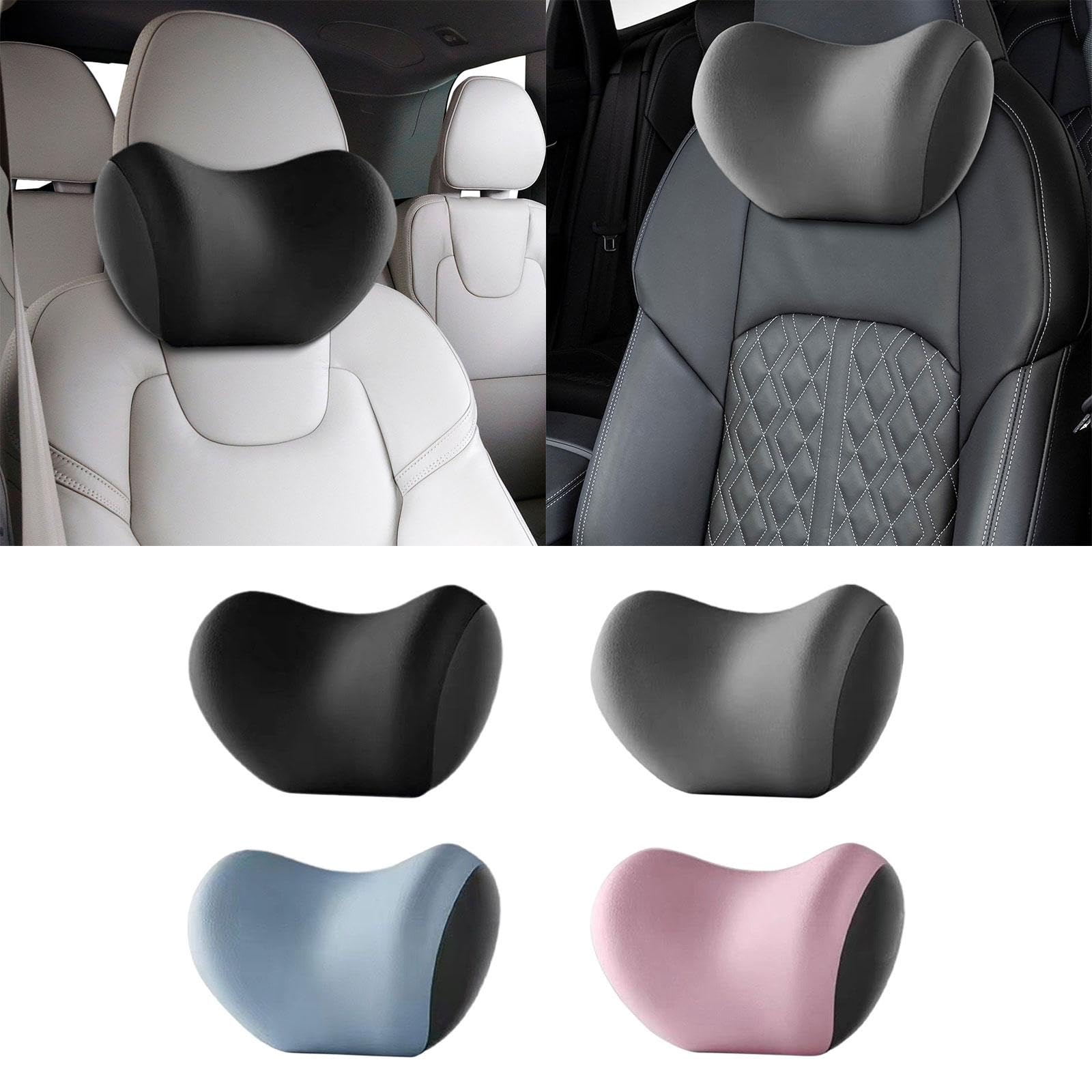 2-in-1 Nira Car Neck Headrest & Lumbar Back Support Cushion Set