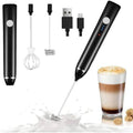 2-in-1 Rechargeable Coffee Milk Frother – Electric Whisk with 3 Speeds