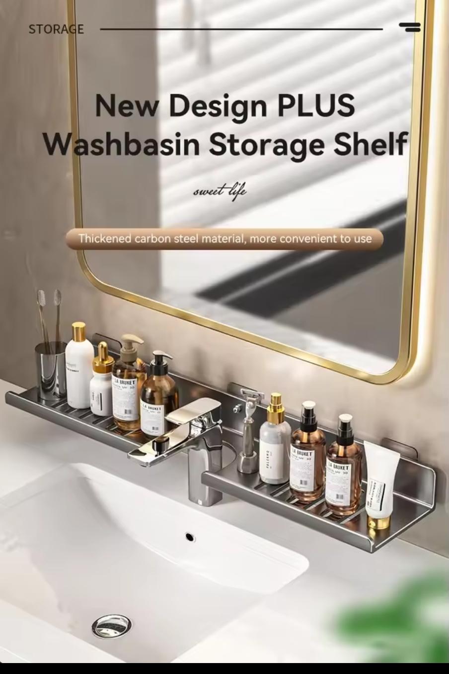 Metallic Faucet Storage Rack – 50cm
