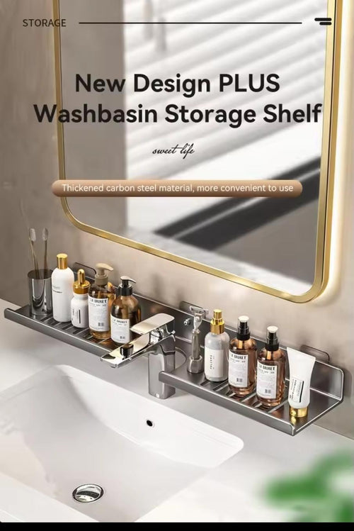 Metallic Faucet Storage Rack – 50cm