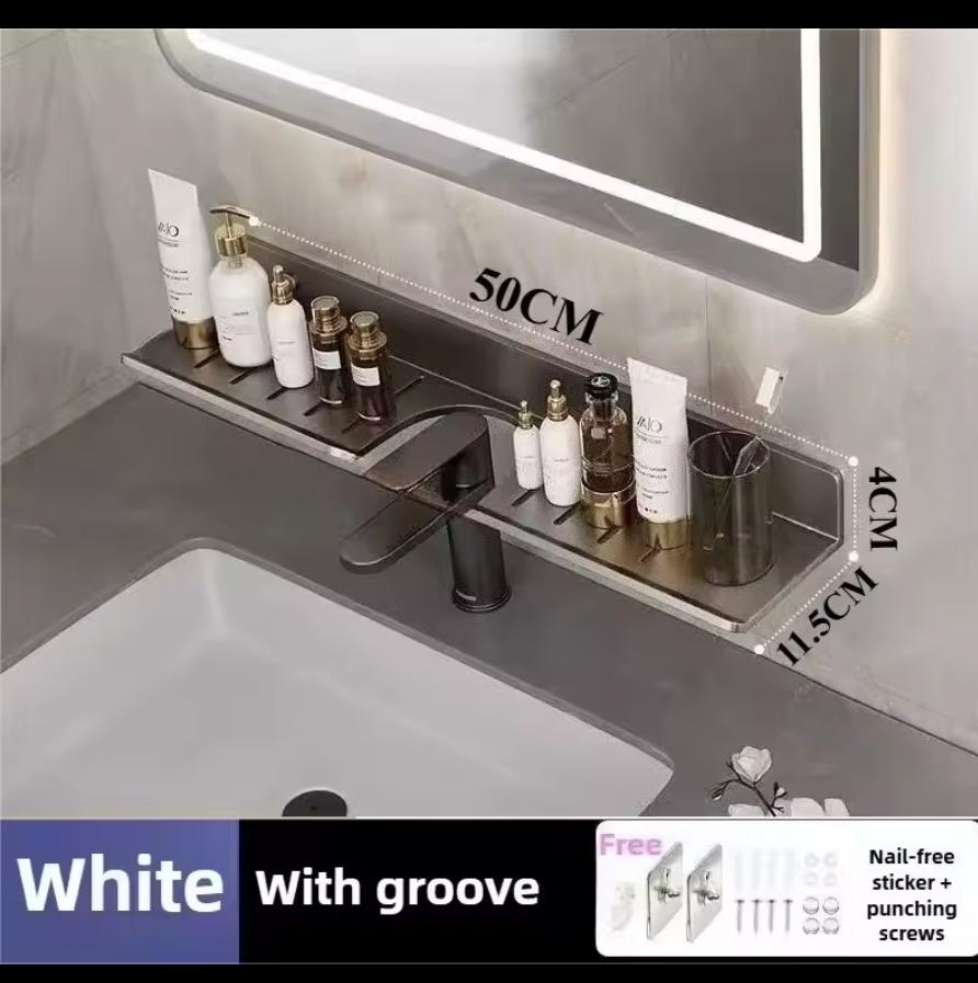 Metallic Faucet Storage Rack – 50cm