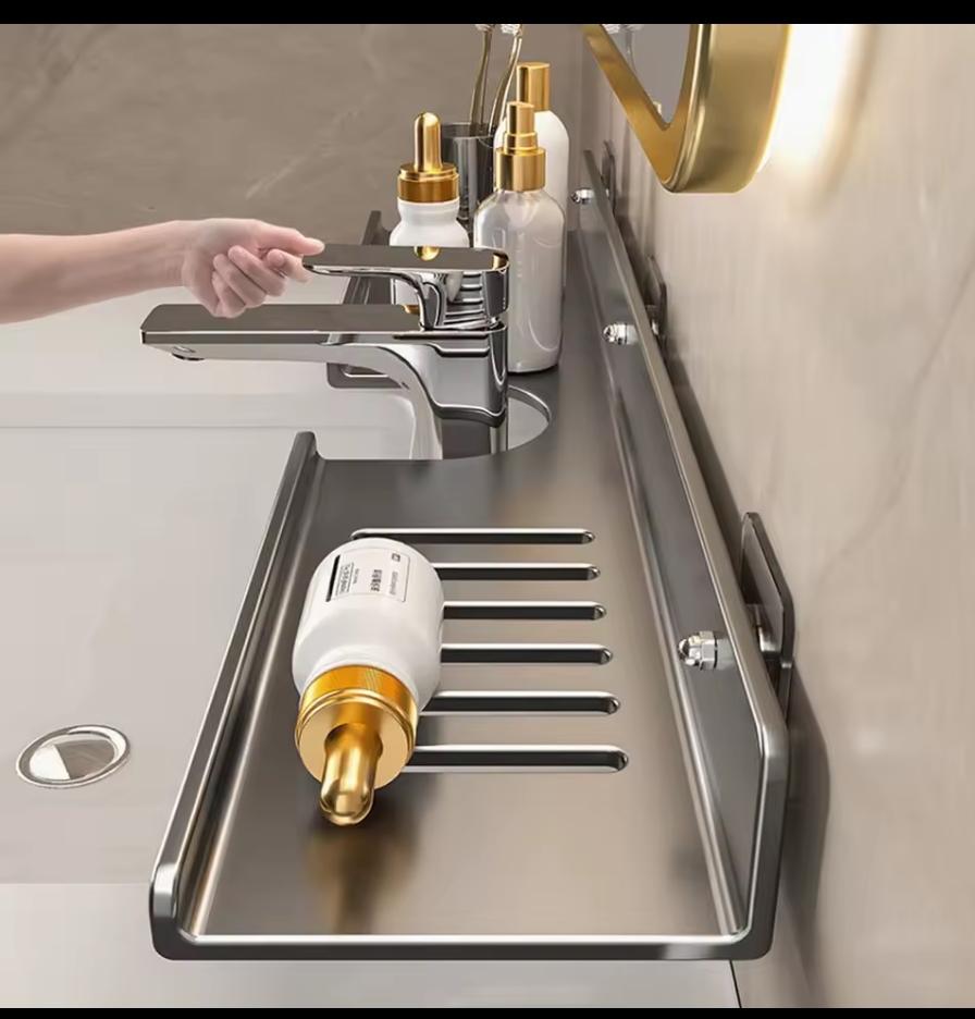 Metallic Faucet Storage Rack – 50cm
