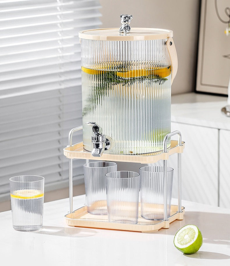 5L Cocktail Barrel with Tap – Cold Drink Dispenser & Glass Set