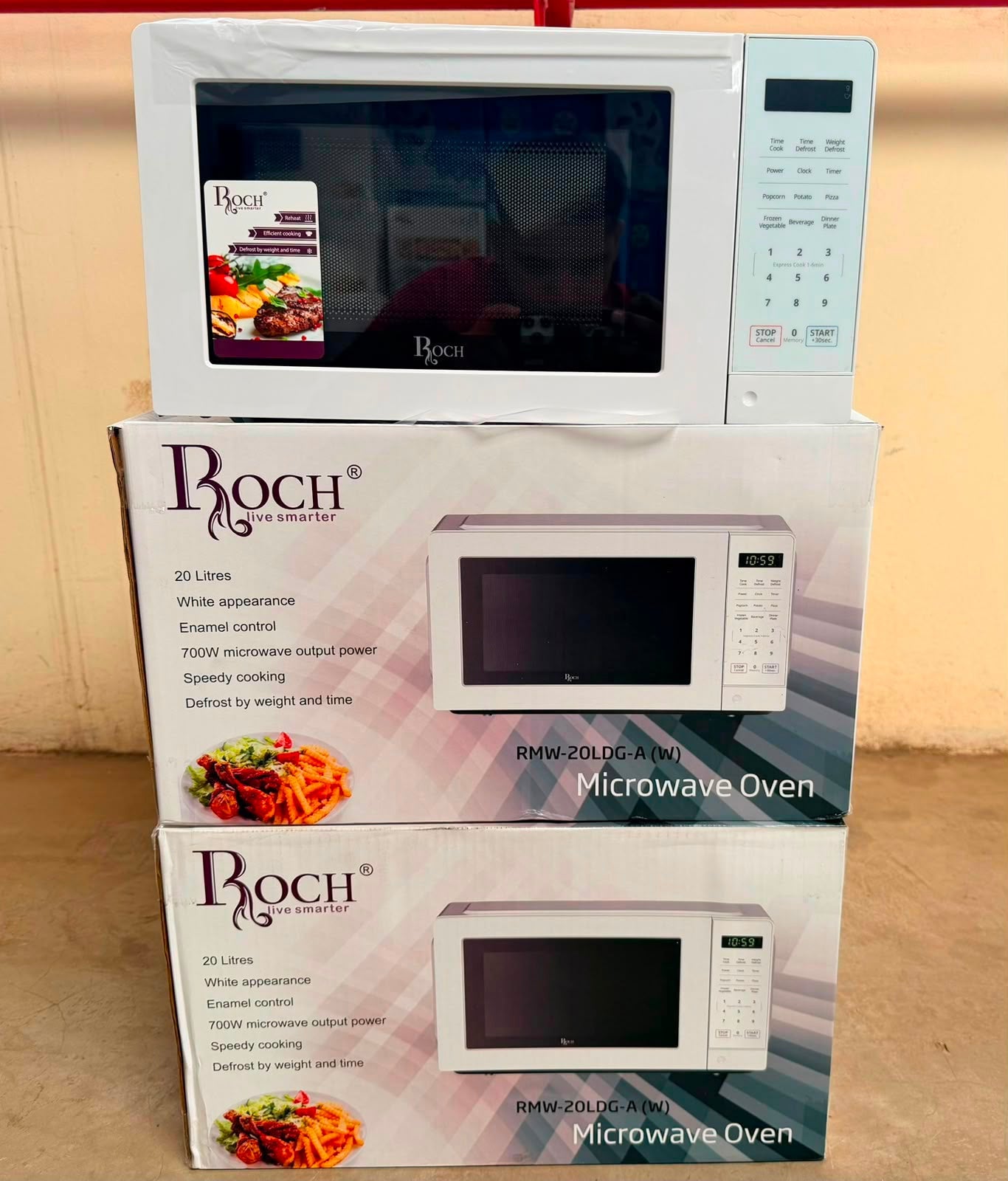 Roch Digital Microwave Oven 20L RMW-20LDG-A White